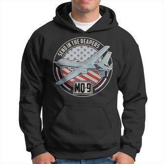 Mq-9 Reaper Uav Us Military Drone Us Patriot Hoodie - Monsterry CA