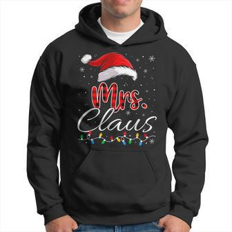 Mr And Mrs Claus Couples Matching Christmas Pajamas Santa Hoodie - Thegiftio UK