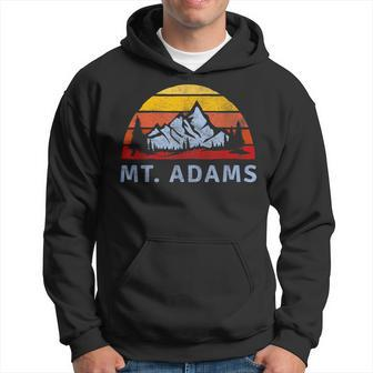 Mt Adams Retro Mountain Sunset Hoodie - Monsterry