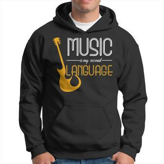 Music Lovers Quote My Second Language Hoodie - Monsterry UK