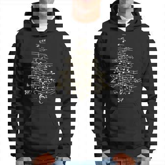 Music Note Christmas Tree Christmas Tree Musical Notes Hoodie | Mazezy