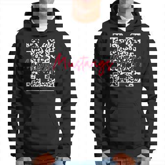 Mustangs School Sports Fan Team Spirit Hoodie - Seseable