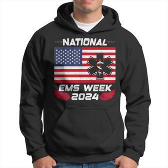 National Ems Week 2024 Emergency Medical Services Emt Hoodie - Seseable