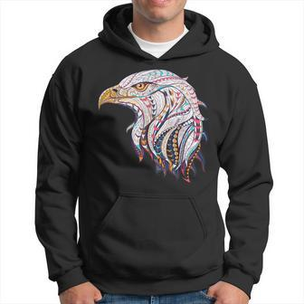 Native American Colorful Patriotic Eagle Beautiful Hoodie - Monsterry UK