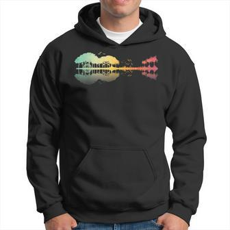 Nature Guitar Retro Style Hoodie - Seseable