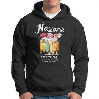 Nazare Portugal Surfing Vintage Hoodie | Mazezy