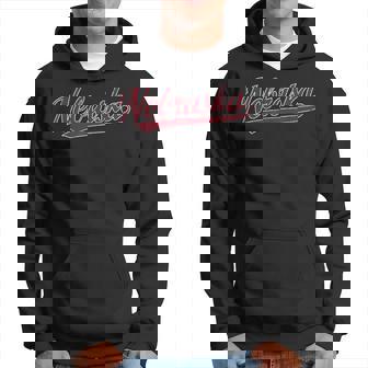 Nebraska Ne Vintage Sports Retro Script Hoodie - Thegiftio