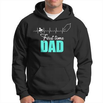 New First Time Dad To Be Heartbeat Daddy Hoodie - Monsterry
