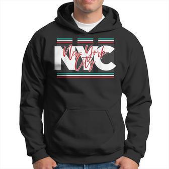 New York City Nyc Usa Big Apple Retro Typography Vintage Hoodie - Monsterry DE