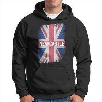 Newcastle British United Kingdom Flag Vintage Uk Souvenir Hoodie - Monsterry CA