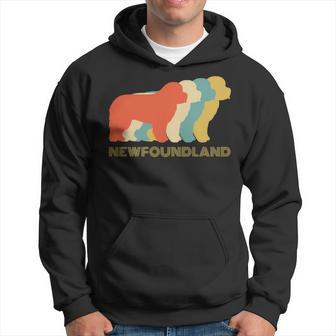Newfoundland Dog Breed Vintage Look Silhouette Hoodie - Monsterry CA