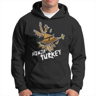 Ninja Turkey Bird Thanksgiving Hoodie - Monsterry