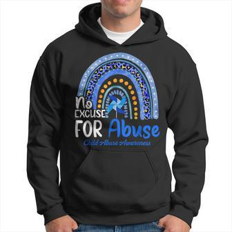 No-Excuse For Abuse Child Abuse Prevention Awareness Month Hoodie | Mazezy