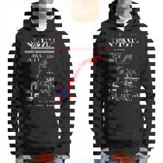 Norge Arctic Circle Polar North Norway Norwegian Flag Hoodie - Thegiftio