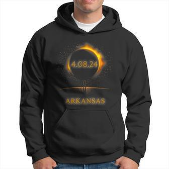 North America Solar Eclipse 40824 Arkansas Souvenir Hoodie | Mazezy