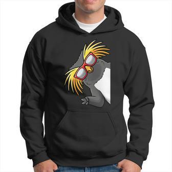 Northern Rockhopper Penguin Tristan Penguin From Side Hoodie - Thegiftio UK