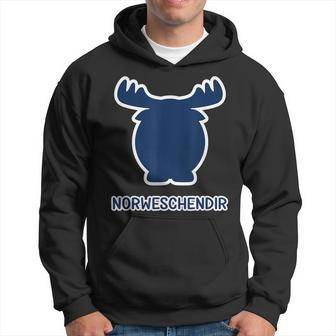 Norweschendir Norway Animal Moose On Saxon Hoodie - Seseable