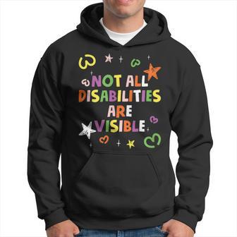 Not All Disabilities Are Visible Handicapped Awareness Hoodie - Thegiftio UK