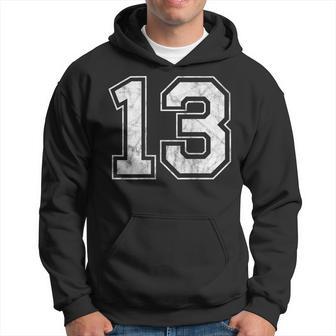 Number 13 On The Back Hoodie - Thegiftio UK