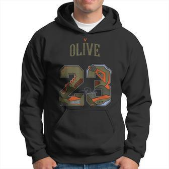 Number 23 Dirty Dunkare Olive 5S Matching Hoodie - Monsterry