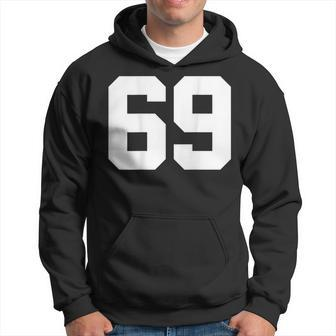 Number 69 Print On Back Only Cotton Team Jersey Hoodie - Monsterry AU