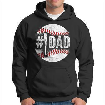 Number One Baseball Dad For Fathers Day Christmas 1 Daddy Hoodie - Monsterry UK