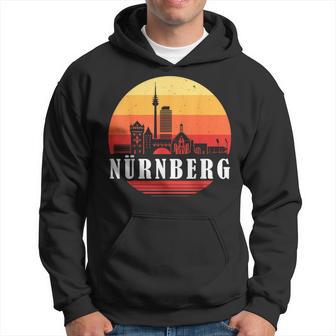 Nuremberg Skyline In Retrointage Style Hoodie - Geschenkecke