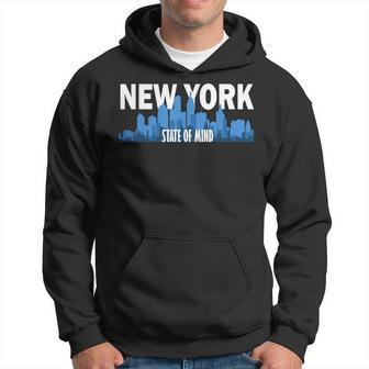 Ny State Of Mind New York City Souvenir Skyline Hoodie - Monsterry DE