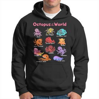Octopus Sea Animals Of The World Octopus Lover Educational Hoodie - Seseable