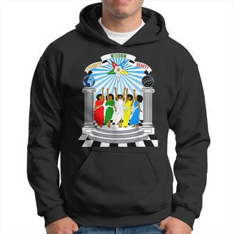 Oes Strength Wisdom Beauty Sisters Order Of The Eastern Star Hoodie | Mazezy