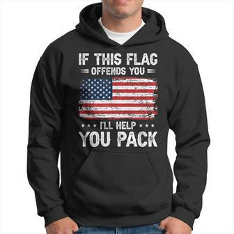 If This Offends You I'll Help You Pack Usa American Flag Hoodie - Monsterry AU