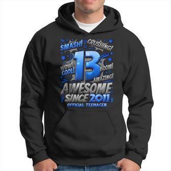 Official Nager 13Th Birthday Comic Style 13 Year Old Boy Hoodie - Monsterry