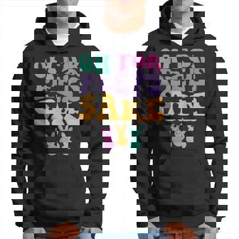 Oh For Bunnies Sake Cute Leopard Bunny Happy Easter Day 2024 Hoodie - Seseable