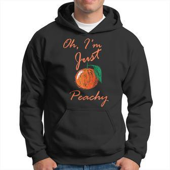 Oh I'm Just Peachey Healthy Organic Fresh Fruits Food Peach Hoodie - Monsterry CA