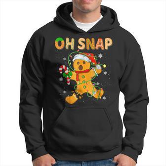 Oh Snap Gingerbread Man Christmas Cookie Costume Baking Team Hoodie - Seseable