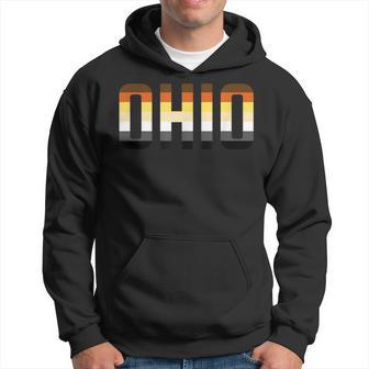 Ohio Gay Pride Bear Flag For Lgbtq Events Hoodie - Monsterry