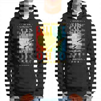 Ohio Vintage Path Of Totality Solar Eclipse April 8 2024 Hoodie - Seseable
