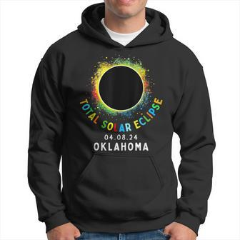Oklahoma Total Solar Eclipse Totality April 8 2024 Tie Dye Hoodie | Mazezy