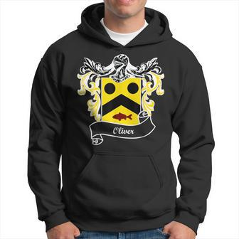 Oliver Coat Of Arms Surname Last Name Family Crest Hoodie - Seseable