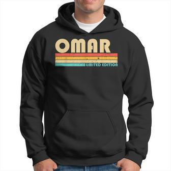 Omar Name Personalized Retro Vintage Birthday Hoodie - Monsterry