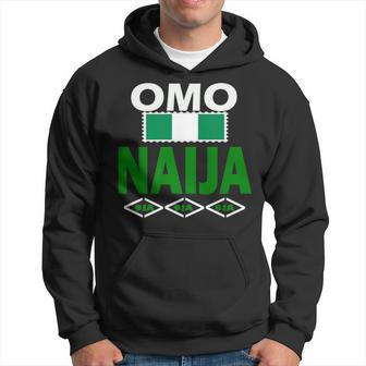 Omo Naija With Nigeria Flag In Heart- 9Ja- Nigerian Hoodie - Monsterry