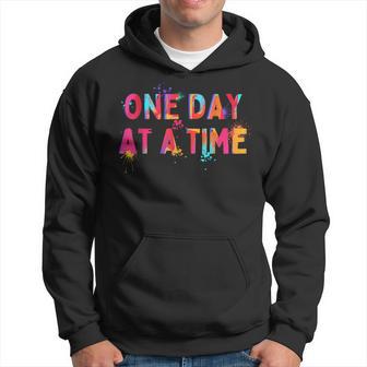 One Day At A Time Motivation Health Hoodie - Thegiftio UK