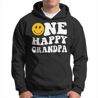 One Happy Dude 1St Birthday One Cool Grandpa Family Matching Hoodie - Seseable
