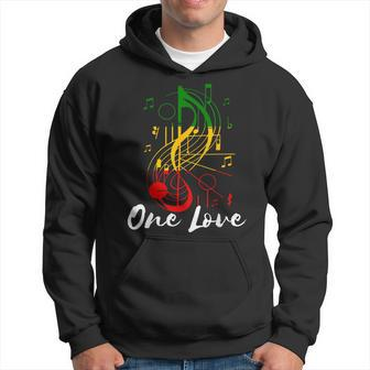 One Love Rastafarian Reggae Music Rastafari Roots Reggae Hoodie | Mazezy