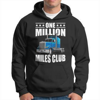 One Million Miles Club Truck Driver On Back Hoodie - Monsterry AU
