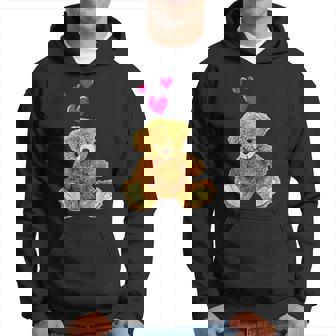 Ours En Peluche Et Cœurs Motif Ourson Mignon Sweat à capuche - Cadeauxyz