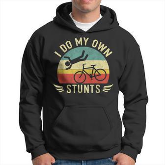 I Do My Own Stunts Bike Bicycle Biker Hoodie - Thegiftio UK