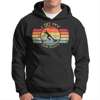 I Do My Own Stunts One Wheel Electric Skateboard Float Hoodie - Monsterry UK