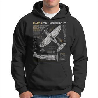 P-47 Thunderbolt Ww2 Warbird P47 'The Jug' Fighter Plane Hoodie - Thegiftio UK