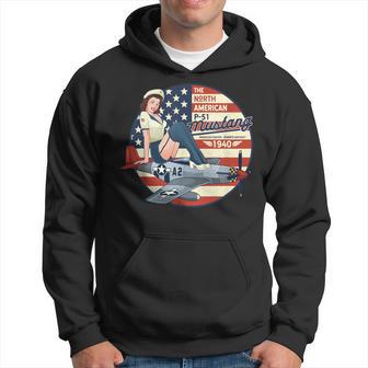 P51 Mustang Airplane For Wwii Pinup Hoodie - Monsterry AU